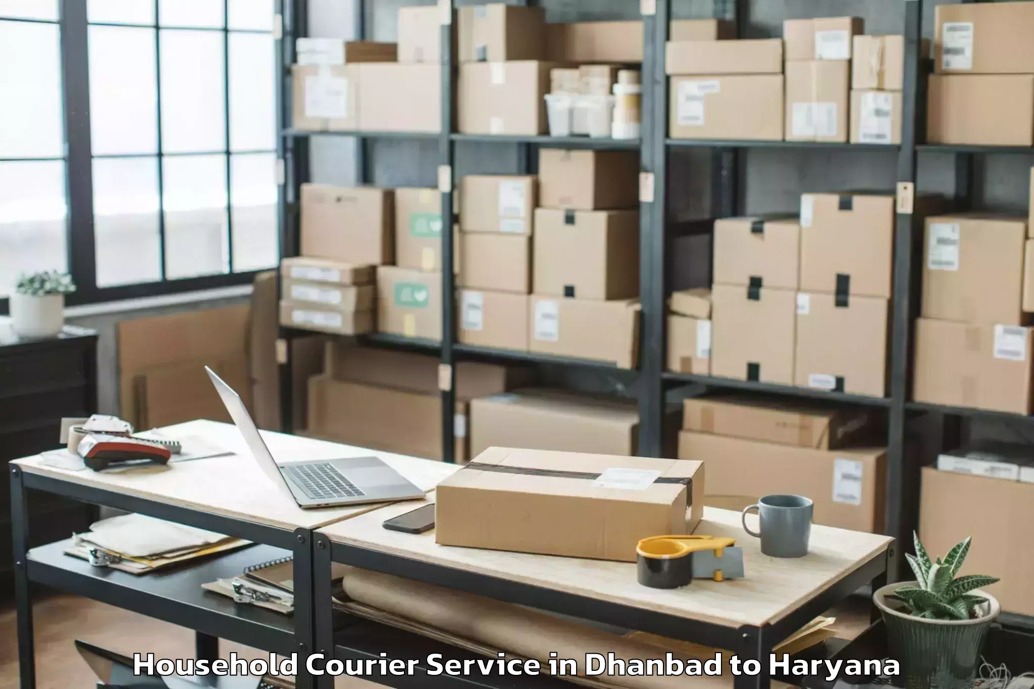 Get Dhanbad to Shadipur Julana Household Courier